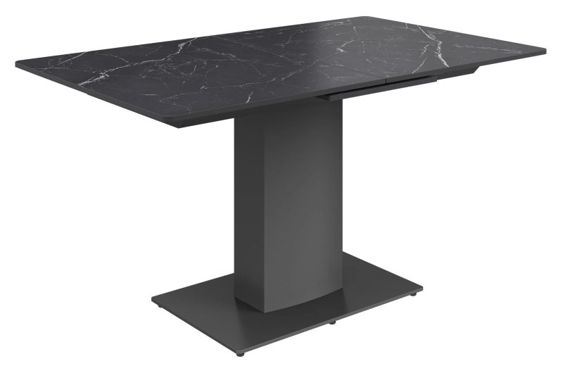 Pavoni - Matte Black Ceramic Extending Table Pavoni - Matte Black Ceramic Extending Table