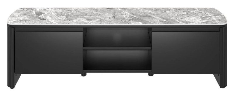 Roberto - Gloss Light Grey Ceramic TV Unit Roberto - Gloss Light Grey Ceramic TV Unit