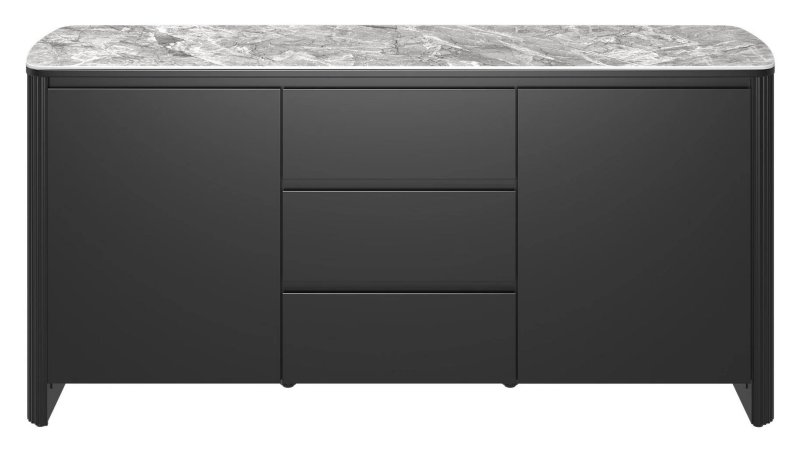 Roberto - Gloss Light Grey Ceramic Sideboard Roberto - Gloss Light Grey Ceramic Sideboard