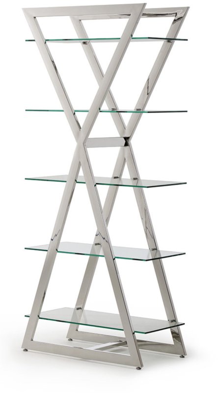 Xanadu - Shelf Unit Glass/Polished Stainless Steel Xanadu - Shelf Unit Glass/Polished Stainless Steel