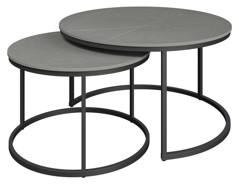 Zico - Grey Ceramic Coffee Table Set Zico - Grey Ceramic Coffee Table Set