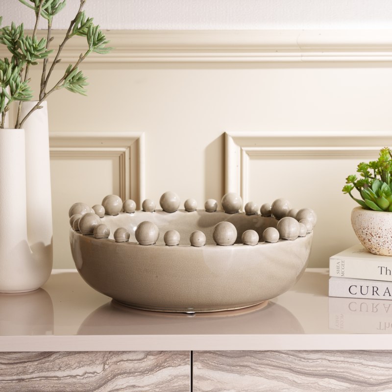Bobble Edged Bowl - Cream Bobble Edged Bowl - Cream