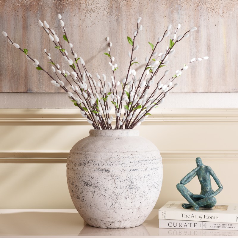 Large Distressed Stone Vase Large Distressed Stone Vase