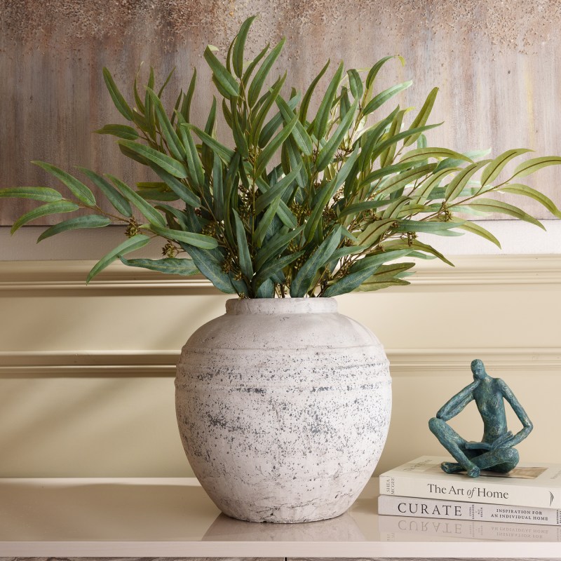 Large Distressed Stone Vase Large Distressed Stone Vase