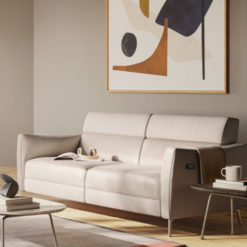 Natuzzi Editions - Greg Leather Sofa 009 Natuzzi Editions - Greg Leather Sofa 009