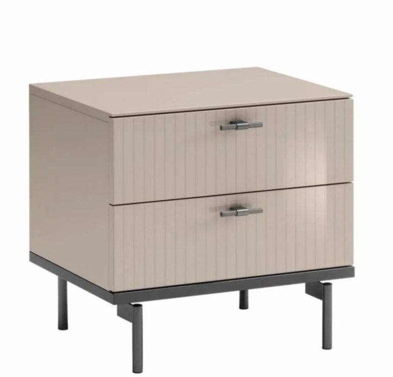 Claire Bedroom - 2 Drawer Night Stand Pearl Line Claire Bedroom - 2 Drawer Night Stand Pearl Line