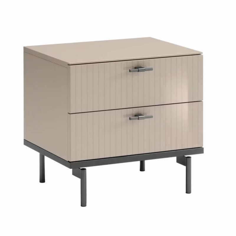 Claire - 2 Drawer Night Stand Pearl Line Claire - 2 Drawer Night Stand Pearl Line