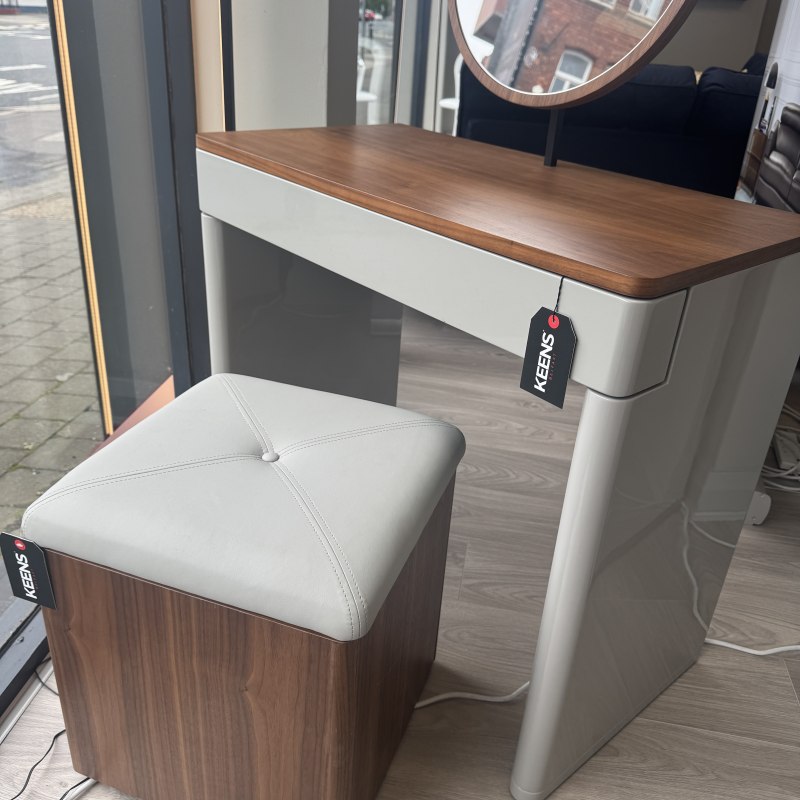 Icon - Dressing Table, Circle Mirror and Storage Stool Icon - Dressing Table, Circle Mirror and Storage Stool