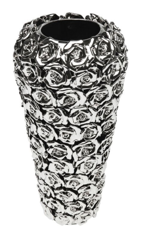 Chrome Roses - Vase H37cm Chrome Roses - Vase H37cm