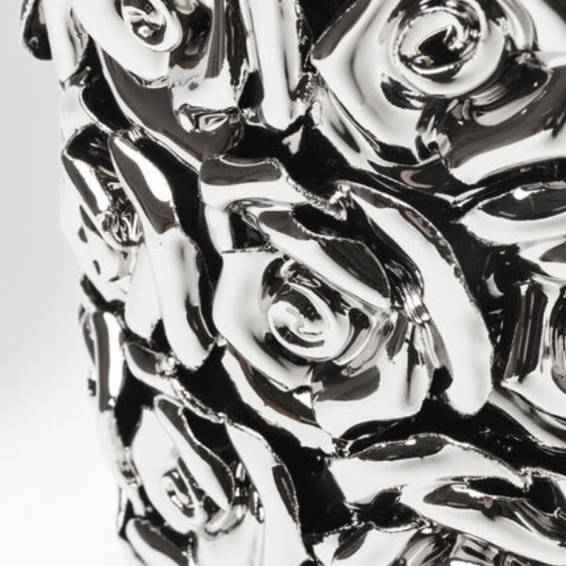 Chrome Roses - Vase H37cm - KEENS Belfast