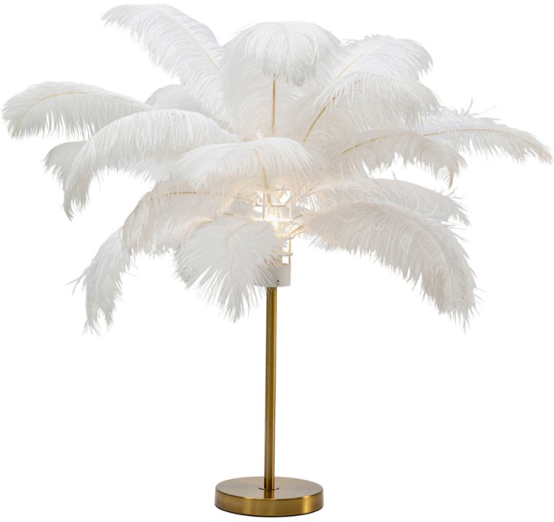 Palm White Feather - Table Lamp Palm White Feather - Table Lamp