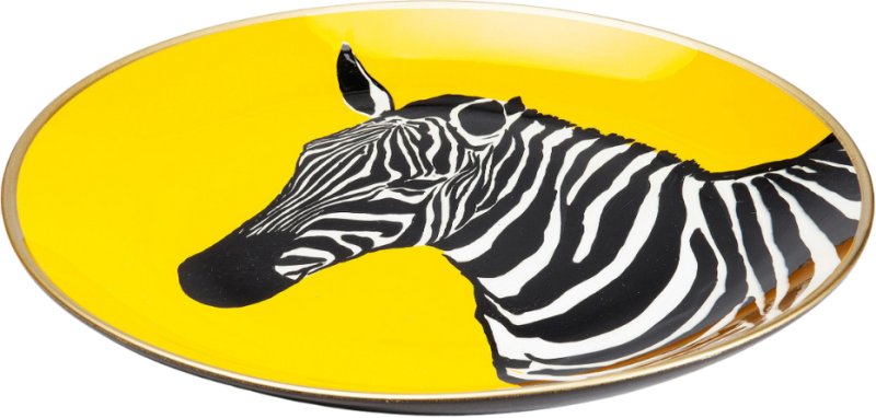 Yellow | Zebra - Designer Plate Yellow | Zebra - Designer Plate