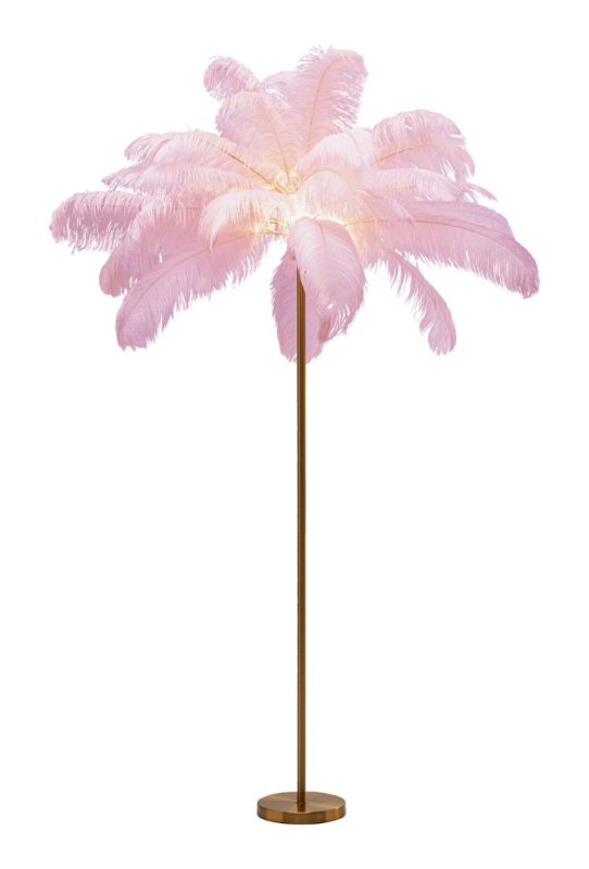 Pink Feather Palm - Floor Lamp Pink Feather Palm - Floor Lamp