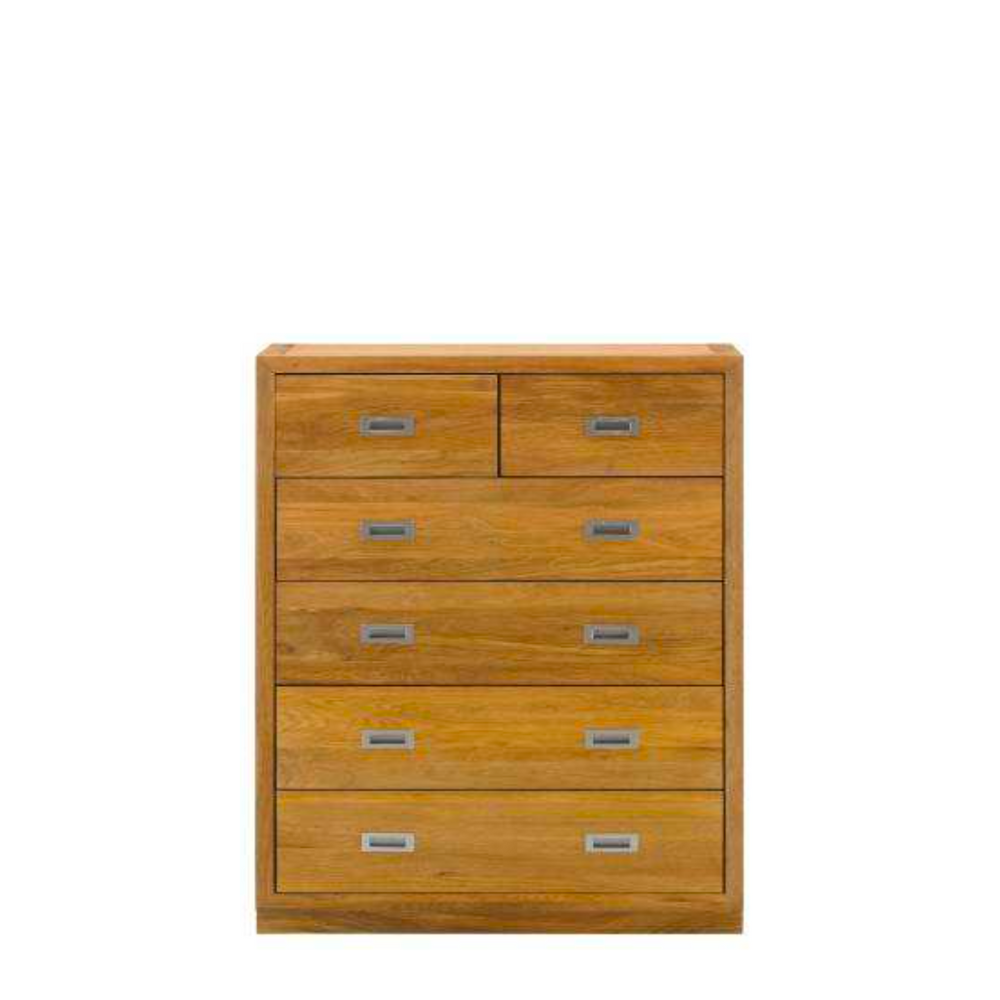 Nevada - Oak Chest of Drawers 4+2 Nevada - Oak Chest of Drawers 4+2