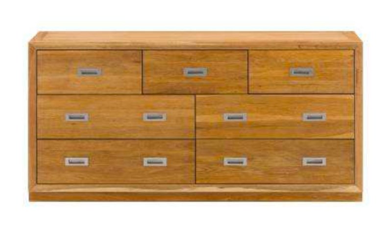 Nevada Oak - Wide Chest of Drawer 4+3 Nevada Oak - Wide Chest of Drawer 4+3