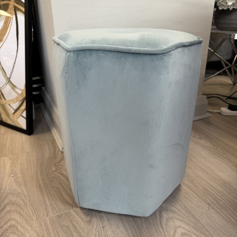 Ashley Manor - Hex Stool - Soho Blue Fabric Ashley Manor - Hex Stool - Soho Blue Fabric