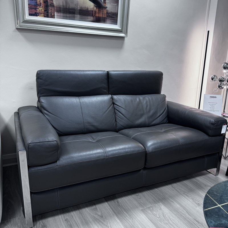 Calia Italia - Canova - 2 Seater Sofa Grigio Scuro Leather Calia Italia - Canova - 2 Seater Sofa Grigio Scuro Leather