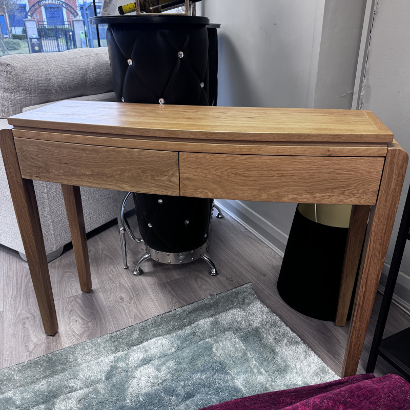 Avenue Oak - Two Drawer Console Table - Solid Oak Avenue Oak - Two Drawer Console Table - Solid Oak