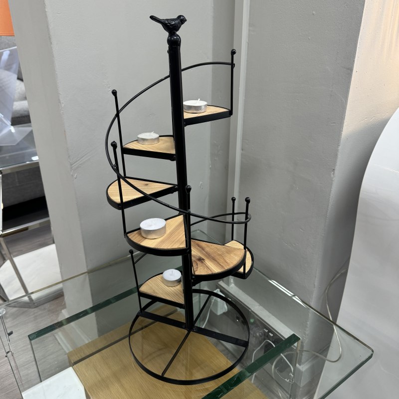 Tealight Holder - Spiral Staircase with Bird Tealight Holder - Spiral Staircase with Bird