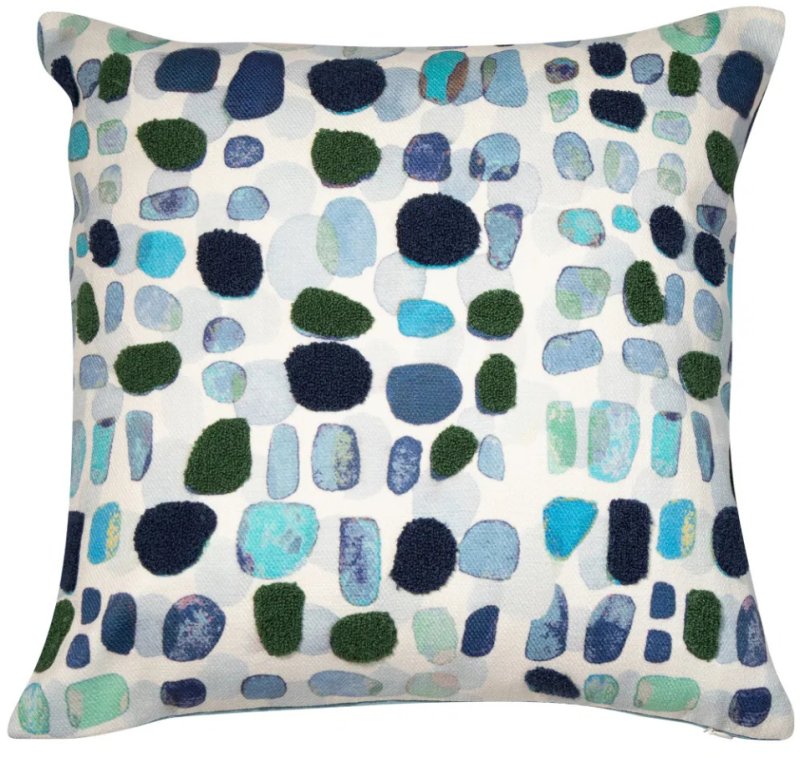 Alfie Blue - Raised Pebble Cushion Alfie Blue - Raised Pebble Cushion