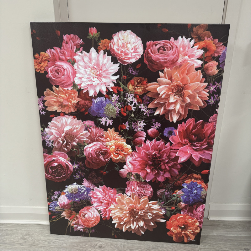 Multi Colour Flower - Canvas Artwork Multi Colour Flower - Canvas Artwork