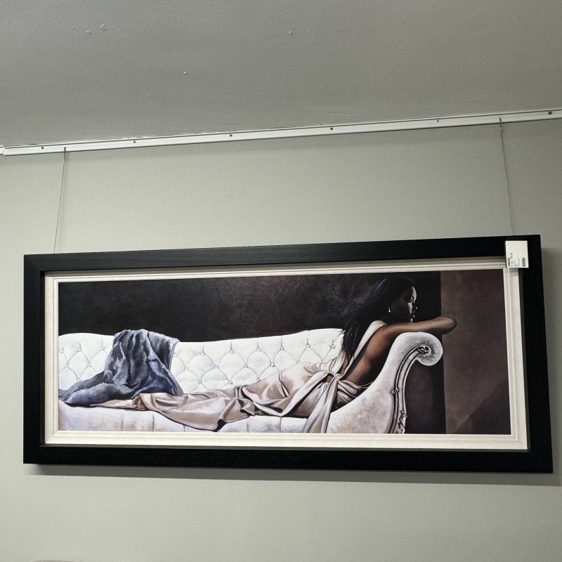 Framed Picture - Lounging Lady Framed Picture - Lounging Lady