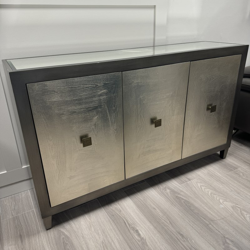 Glamour 3 Door Sideboard with Mirror Top Glamour 3 Door Sideboard with Mirror Top