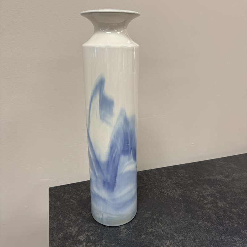 Tall Blue Watercolour Vase Tall Blue Watercolour Vase