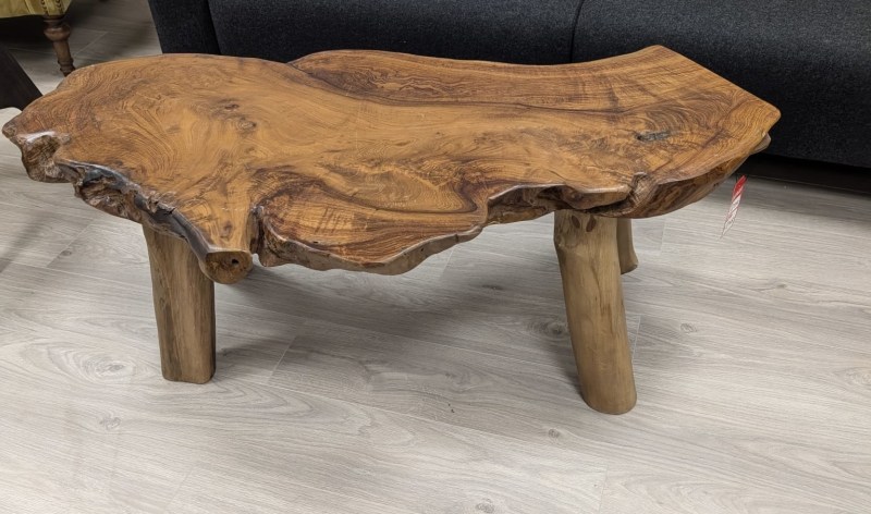 Solid Tree Trunk Coffee Table - Sold as seen Solid Tree Trunk Coffee Table - Sold as seen