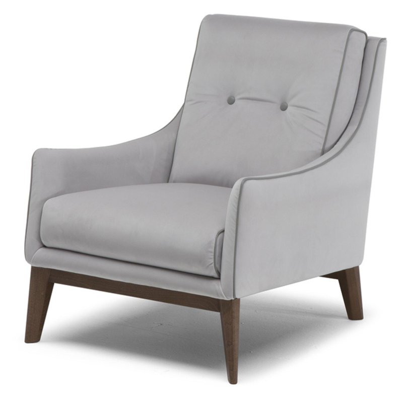 Natuzzi Editions - Amicizia - Armchair with Wooden Legs Natuzzi Editions - Amicizia - Armchair with Wooden Legs