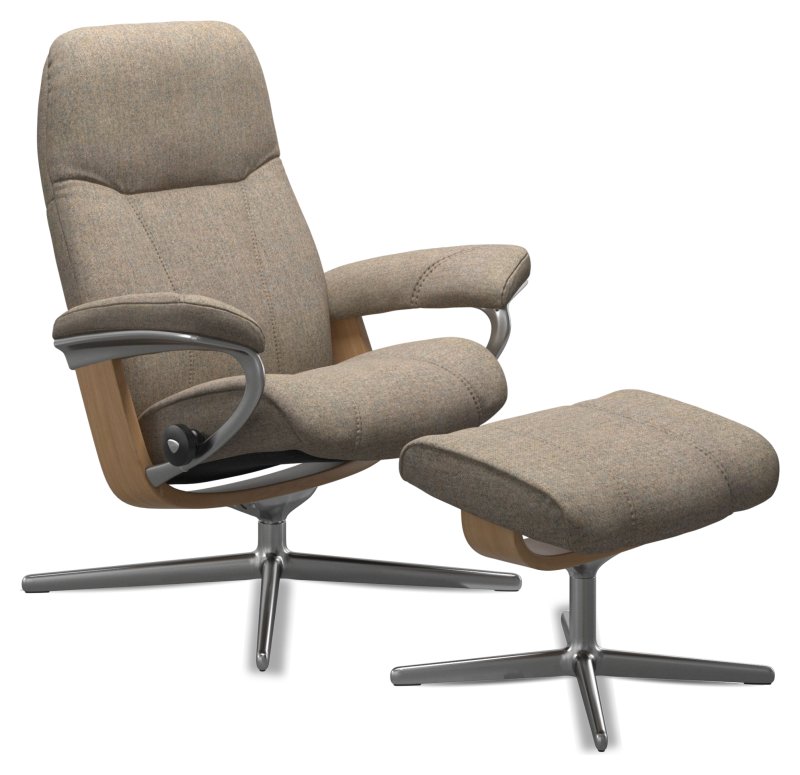 Consul (S) Cross Chair w/ footstool Consul (S) Cross Chair w/ footstool