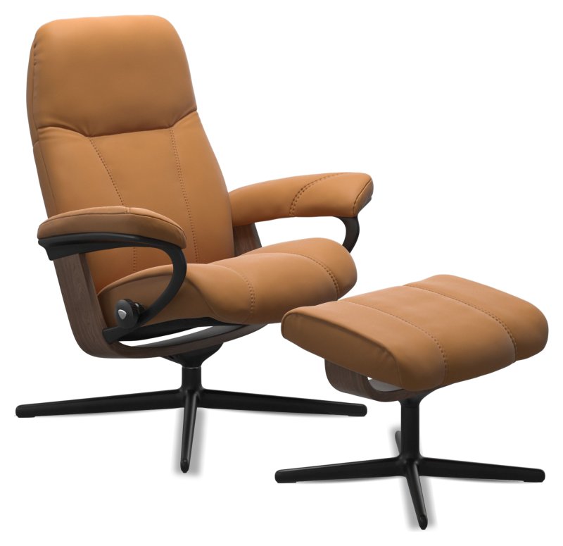 Consul (M) Cross Chair w/ footstool Consul (M) Cross Chair w/ footstool