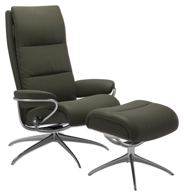 Tokyo w/ Headrest Star (High Base) Chair w/ footstool Tokyo w/ Headrest Star (High Base) Chair w/ footstool