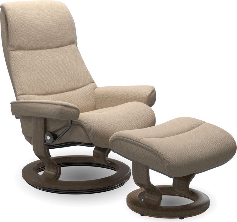 View (S) Classic Chair w/ footstool View (S) Classic Chair w/ footstool