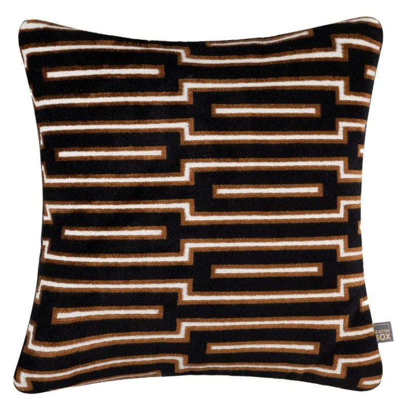 Harrison - Black/Cognac Cushion Harrison - Black/Cognac Cushion