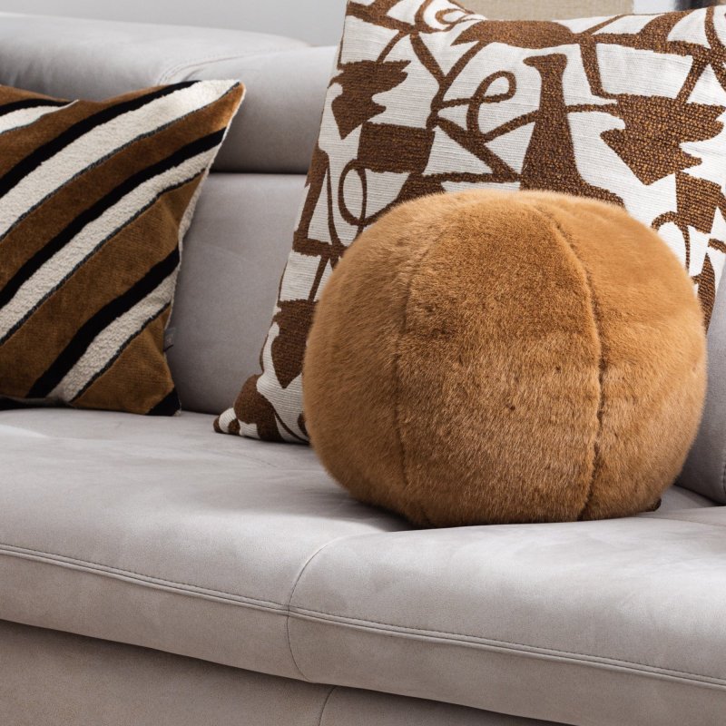 Ralph - Ball Cushion Cognac Ralph - Ball Cushion Cognac