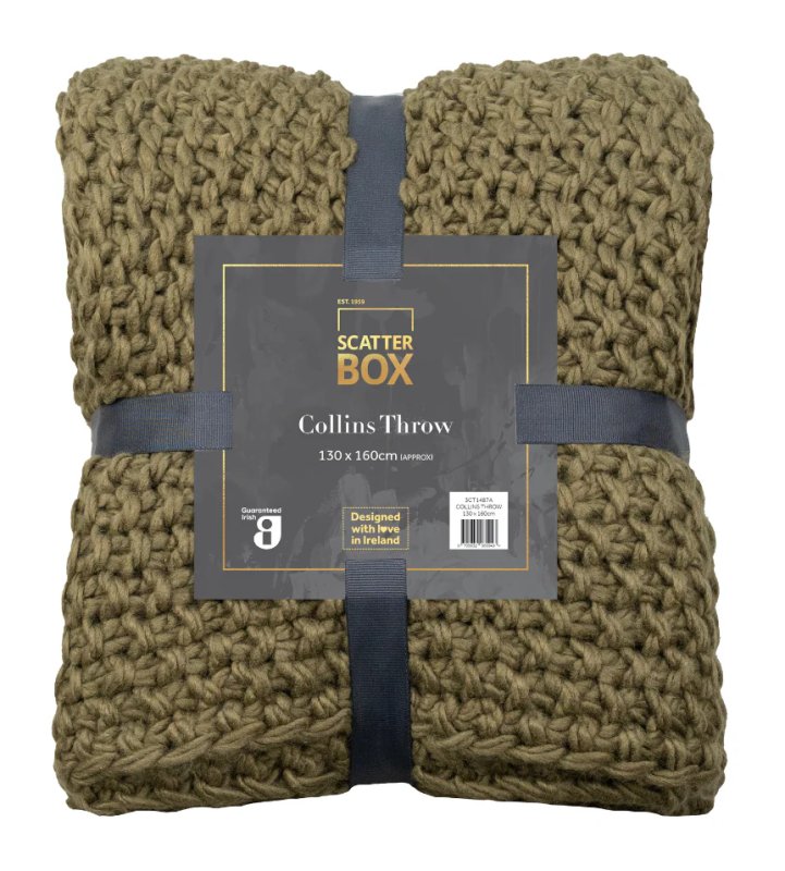 Collins - Green Throw 130x160cm Collins - Green Throw 130x160cm