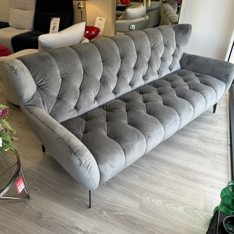 Vantage - Grey Velvet Feature Sofa Vantage - Grey Velvet Feature Sofa