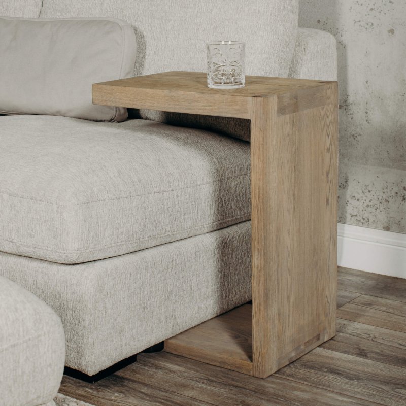 Falun - Drinks Table - Smoked Oak Falun - Drinks Table - Smoked Oak