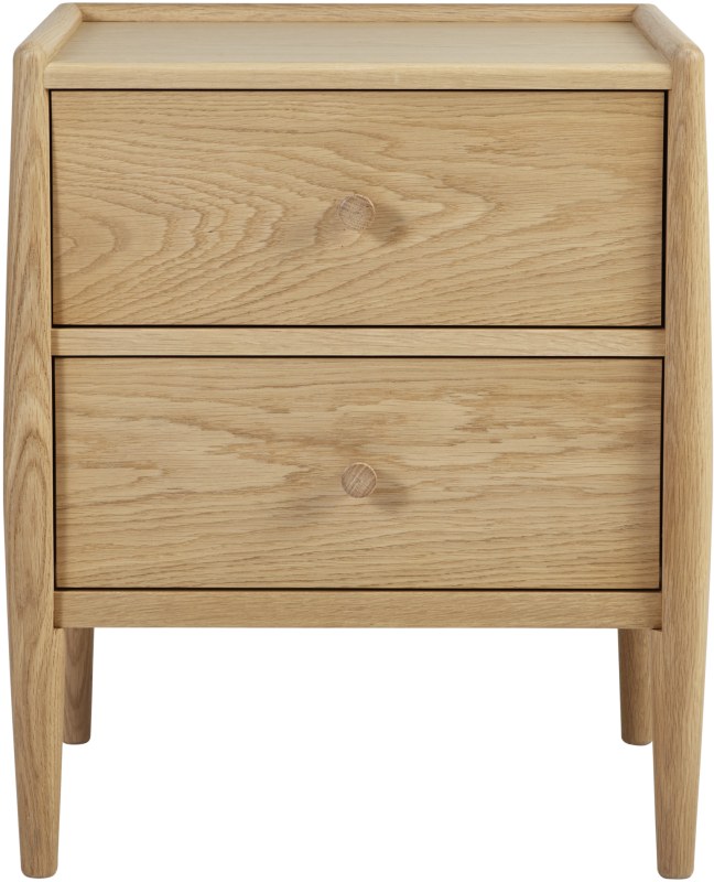 Ercol - Winslow 2 Drawer Bedside Chest Ercol - Winslow 2 Drawer Bedside Chest
