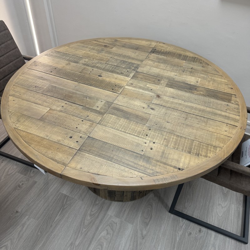 Fairmont Reclaimed Timber - Extending Round Dining Table Fairmont Reclaimed Timber - Extending Round Dining Table