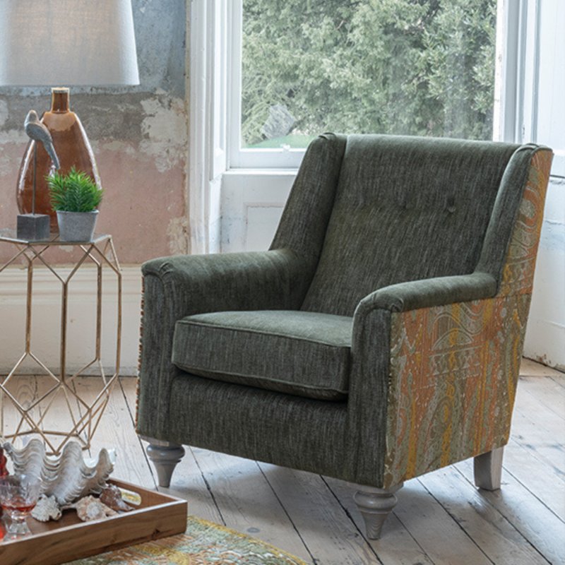 Alstons - Darwin - Accent Chair One Fabric All Over Alstons - Darwin - Accent Chair One Fabric All Over