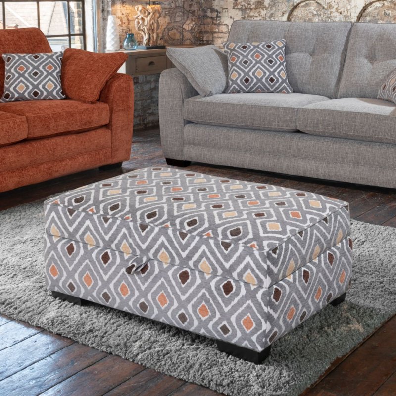 Alstons - Cuba - Ottoman Footstool Alstons - Cuba - Ottoman Footstool