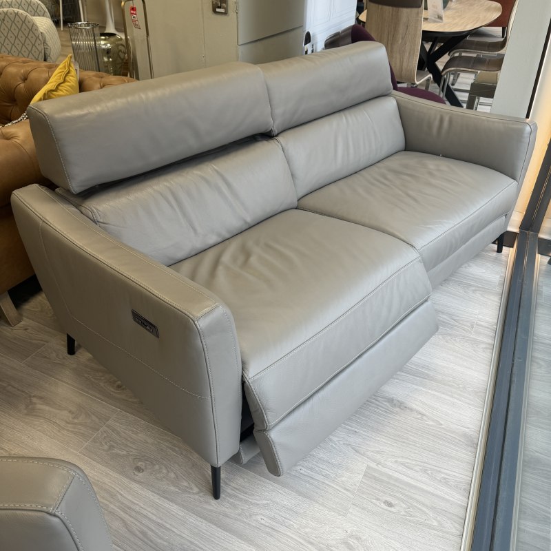 Natuzzi Greg - Luxury Leather 3 Seater with Double Motion Power Natuzzi Greg - Luxury Leather 3 Seater with Double Motion Power