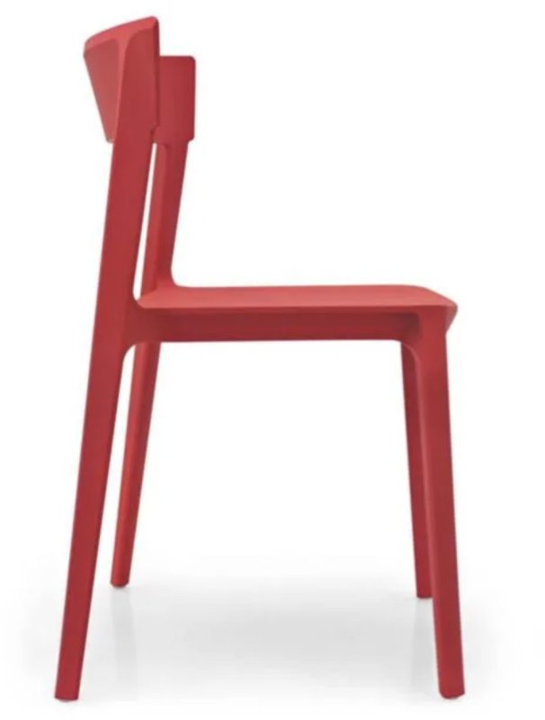 Calligaris Skin - Set of 2 Red Chairs Calligaris Skin - Set of 2 Red Chairs
