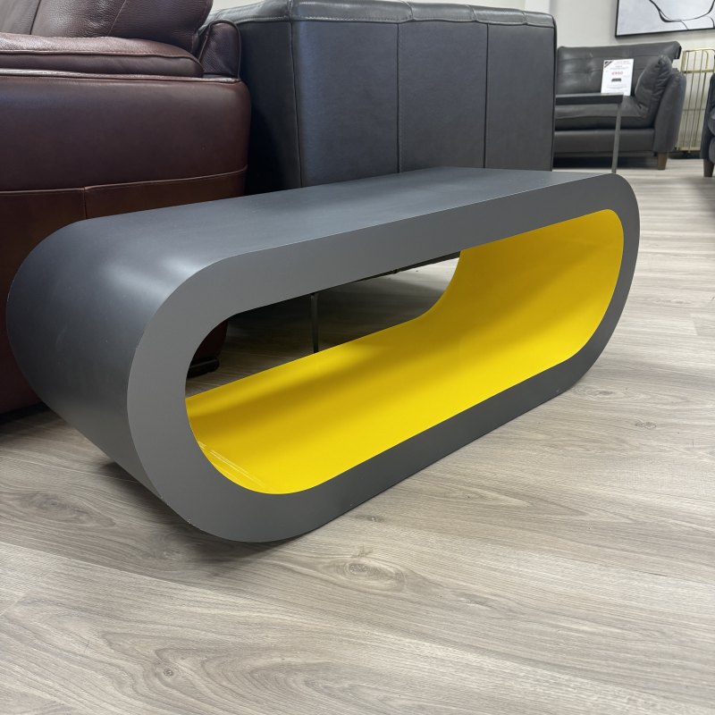 Neo Grey and Yellow - Coffee or Media Unit Neo Grey and Yellow - Coffee or Media Unit