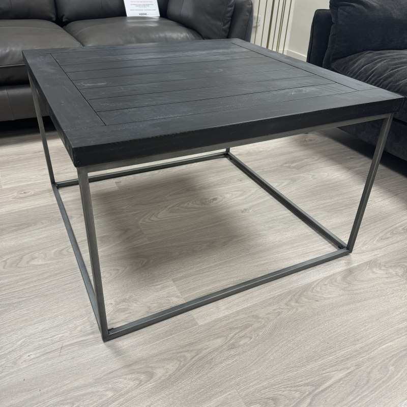 Tate Coffee Table - Black Rustic Wood Tate Coffee Table - Black Rustic Wood