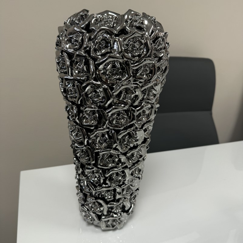 Chrome Roses - Medium Vase Chrome Roses - Medium Vase