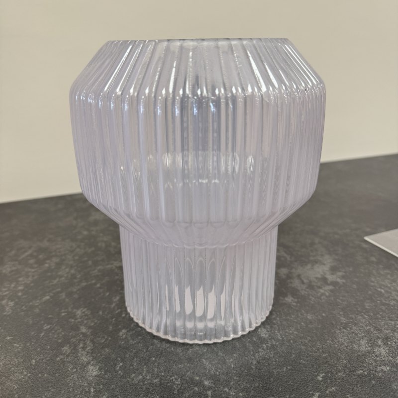 Lilac Ribbed Vase Lilac Ribbed Vase
