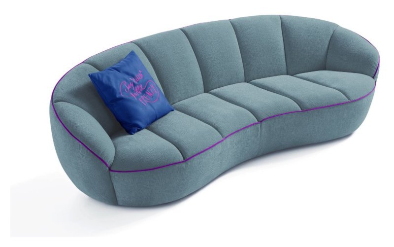 Egoitaliano - Shai 3 Seater Large Curved Sofa Egoitaliano - Shai 3 Seater Large Curved Sofa